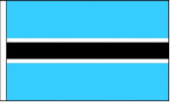 Botswana Hand Waving Flags